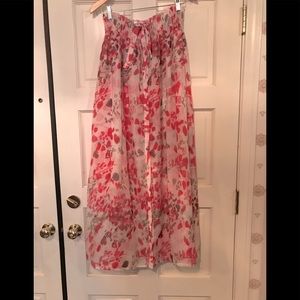 Ladies “Cherry Blossom “ chiffon long dress, size L